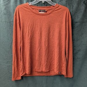 Prana Burnt Orange Long Sleeve Shirt
